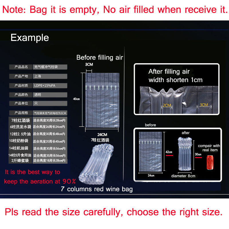 Inflatable Air Buffer Filler P - Air Bubble Wrap Roll Packaging recension och pris