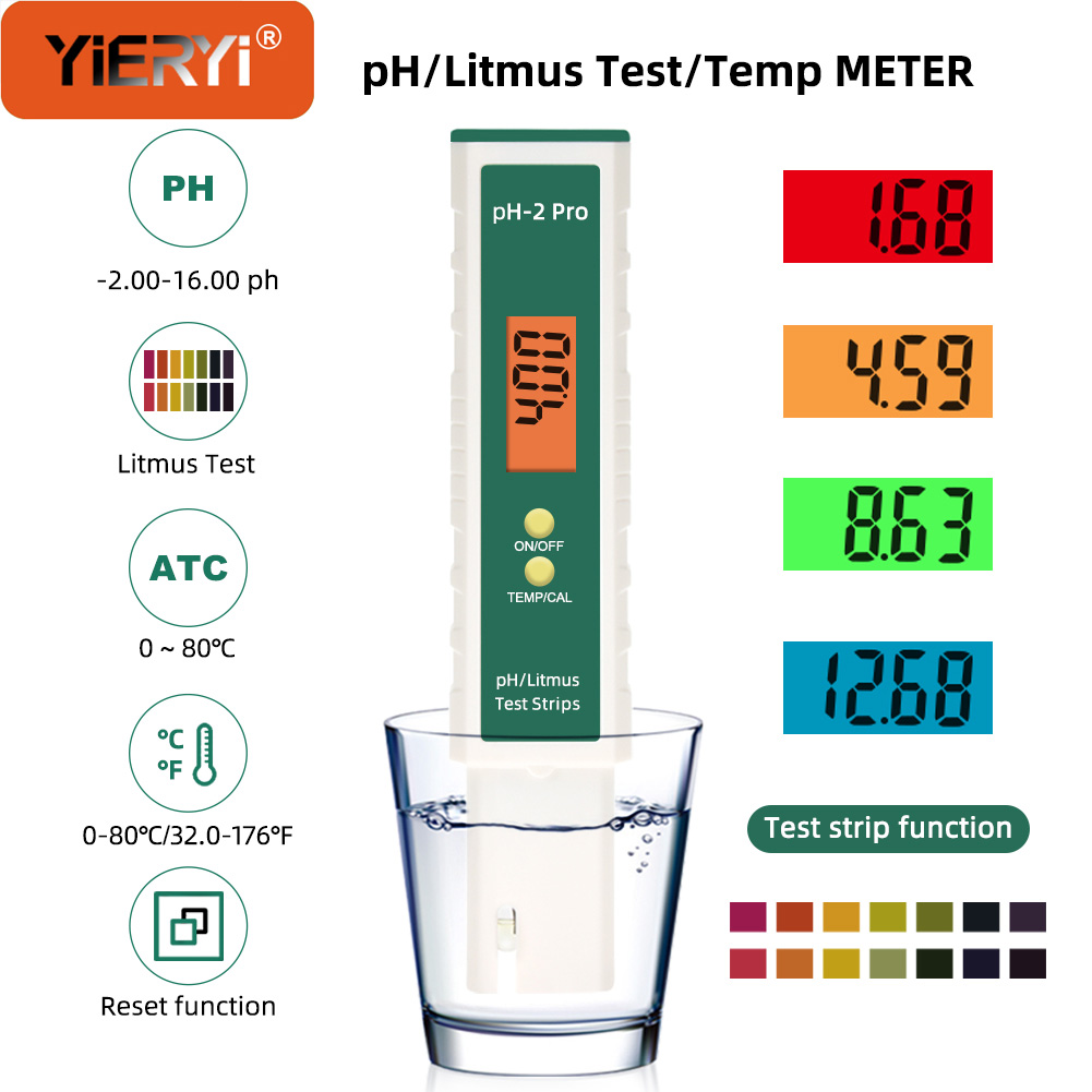 Yieryi Digital PH Meter with L - Ph Meter Digital Water Tester recension och pris