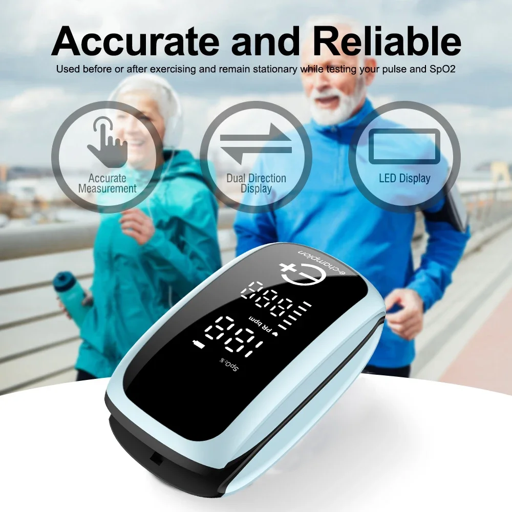 5PCS Rechargeable Medical Oxim - Pulse Oximeter Fingertip Rechargeable recension och pris