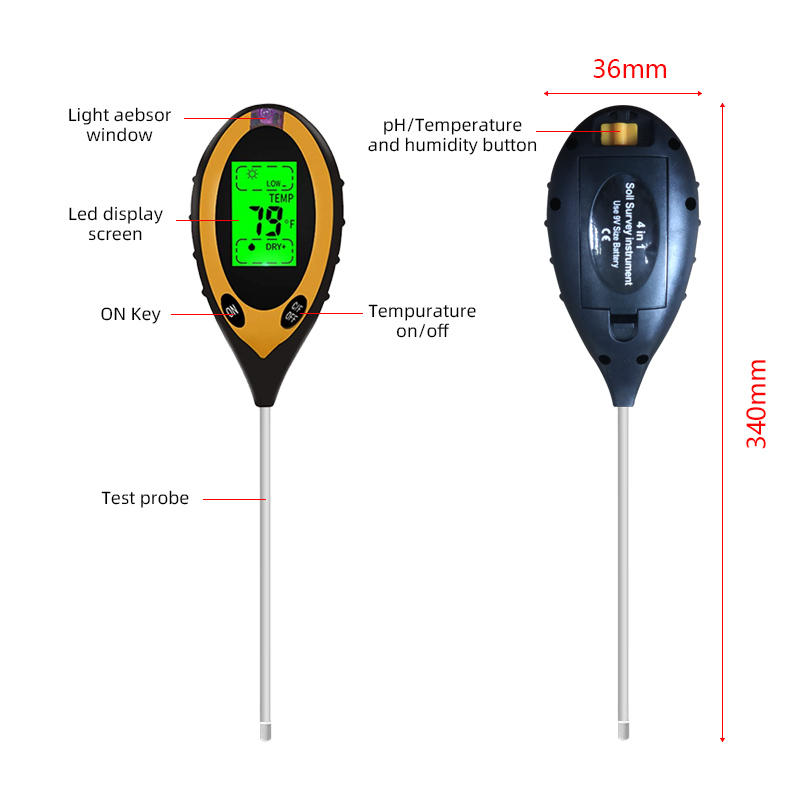 Soil PH Meter Tester Soil Test - Ph Meter Digital Water Tester recension och pris