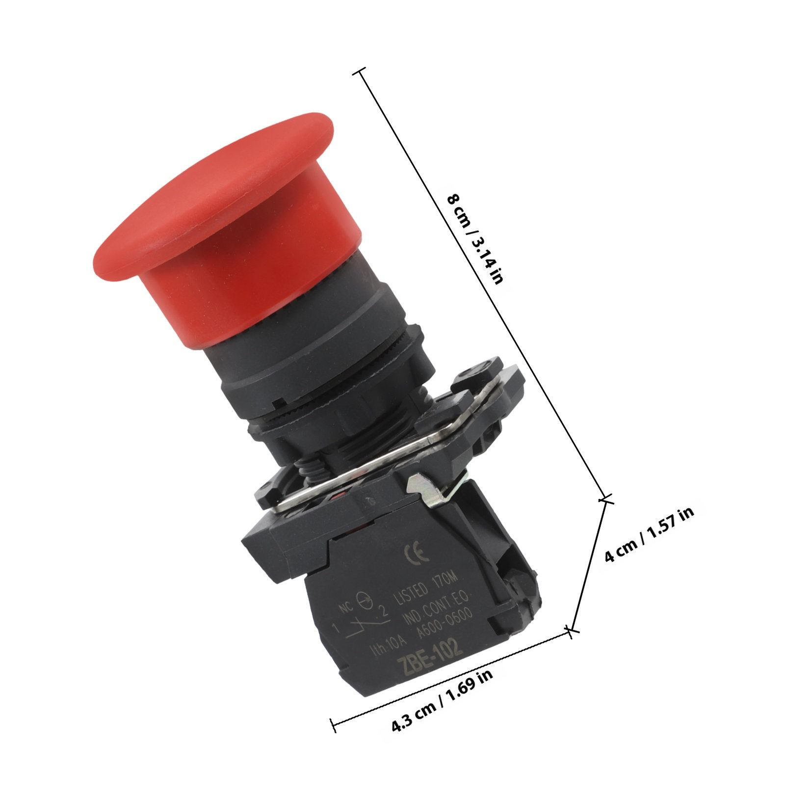 Red Mushroom Stop Button Tool  - Industrial Tools recension och pris
