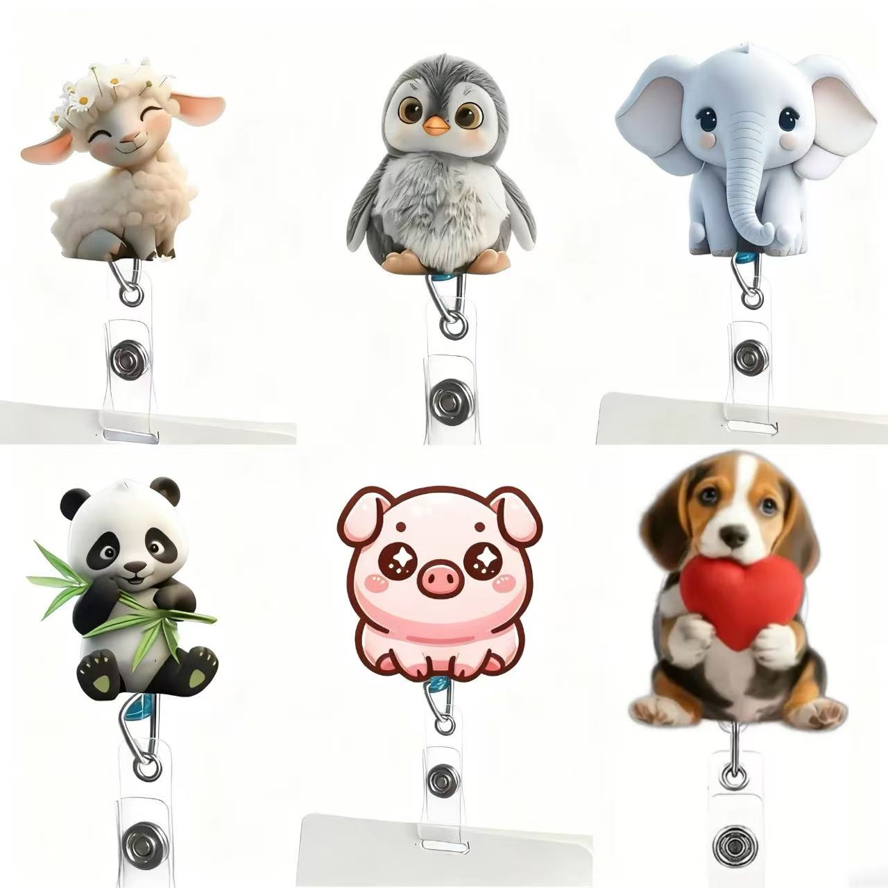 1PC Cute Cat Retractable Badge - Medical Supplies recension och pris