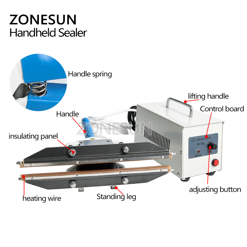 ZONESUN 400mm Direct-heat Plie - Plastic Bag Impulse Heat Sealer recension och pris