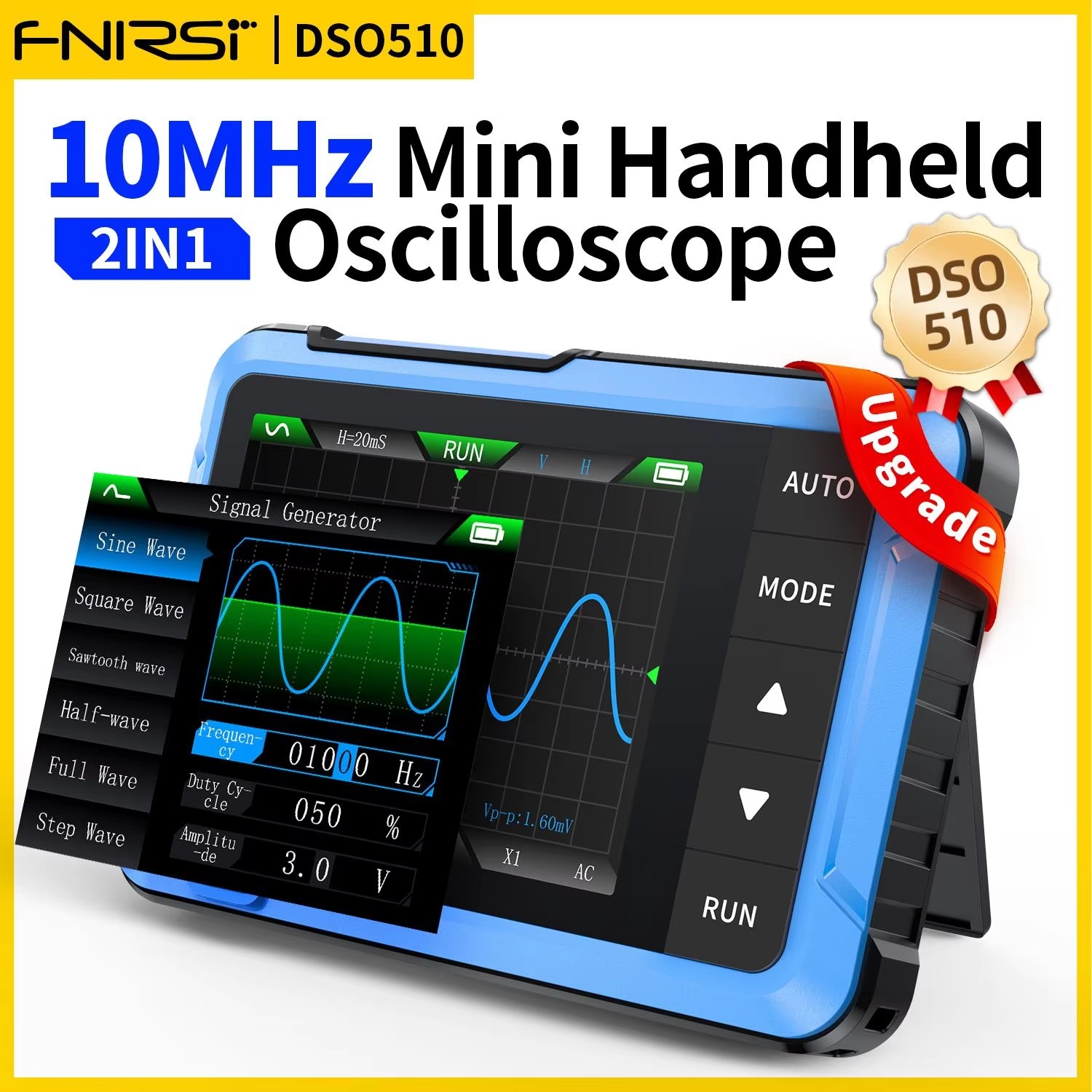 FNIRSI New DSO510 DSO152 DSO15 - Fnirsi Digital Oscilloscope Handheld recension och pris