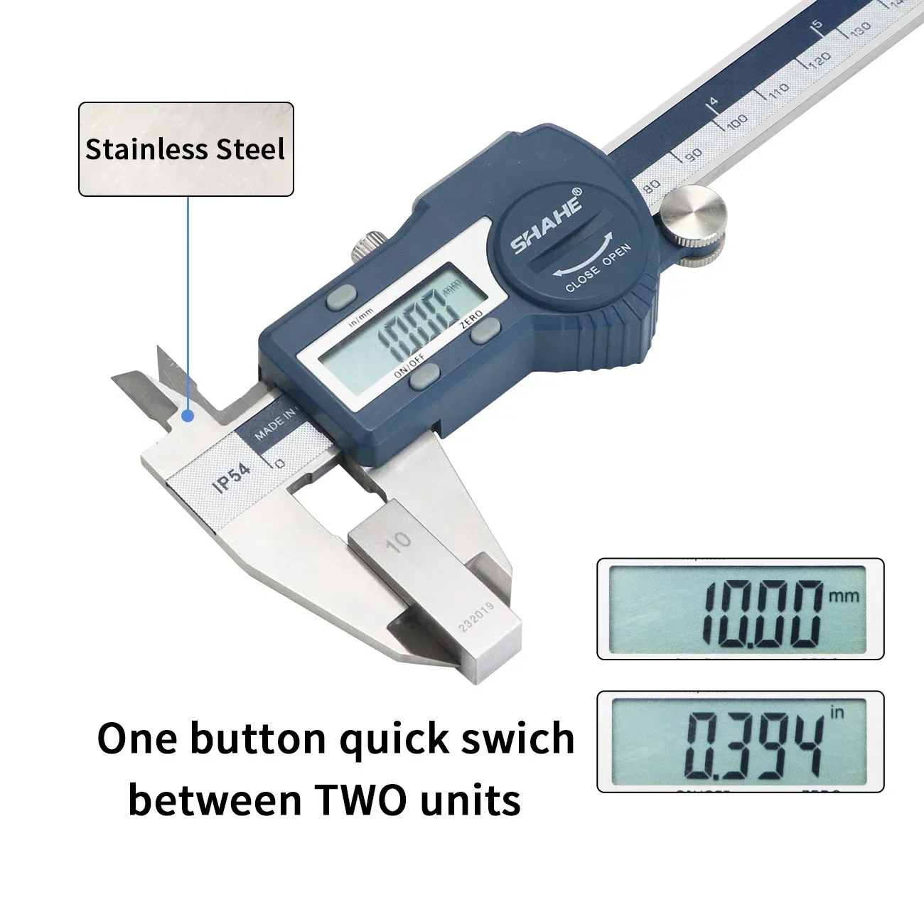 SHAHE Digital Caliper, 6 Inch/ - Digital Caliper 150Mm Stainless Steel recension och pris