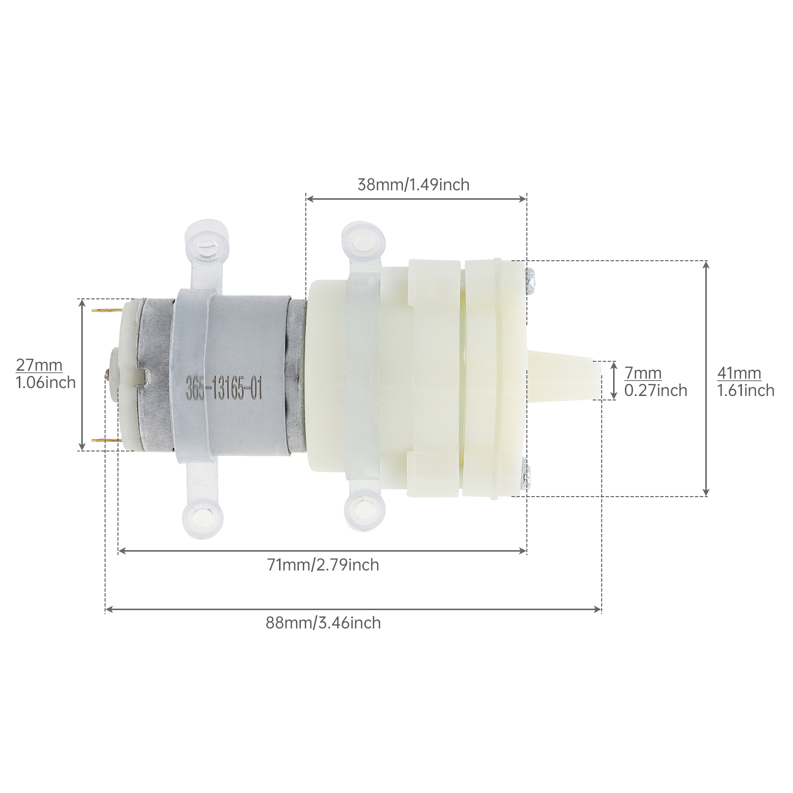 Micro Water Pump 365 DC Motor  - Mini Peristaltic Pump 12V recension och pris