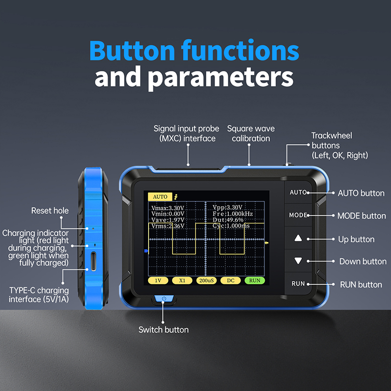 FNIRSI DSO152 Mini Handheld Di - Fnirsi Digital Oscilloscope Handheld recension och pris