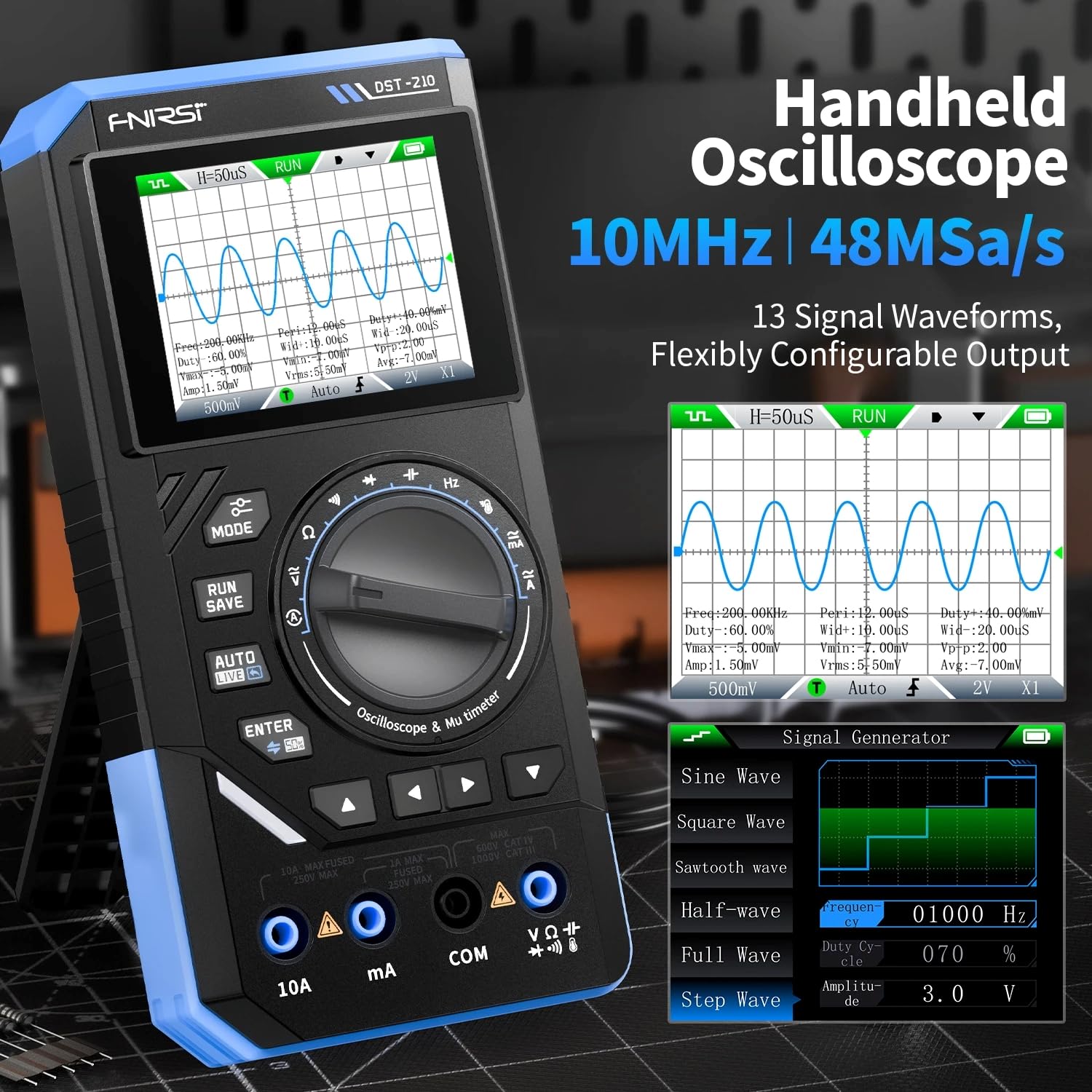 FNIRSI DST-210 Handheld Oscill - Fnirsi Digital Oscilloscope Handheld recension och pris