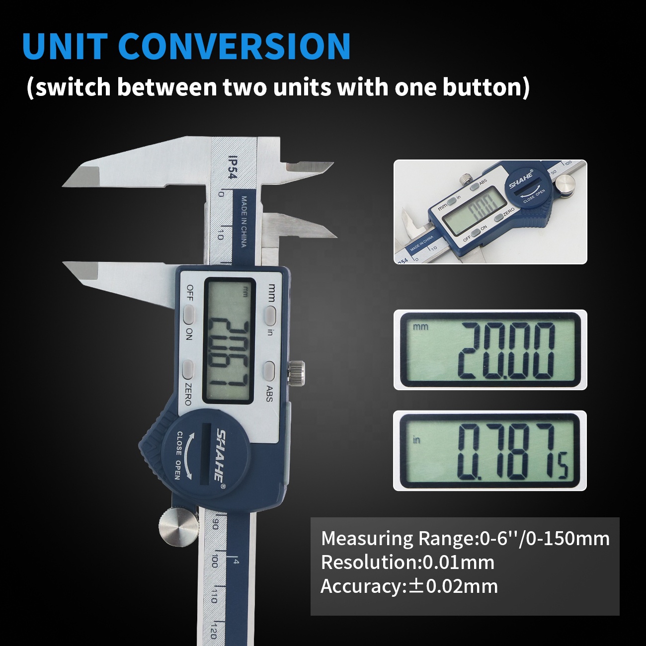 IP54 0-150mm Digital Vernier C - Digital Caliper 150Mm Stainless Steel recension och pris