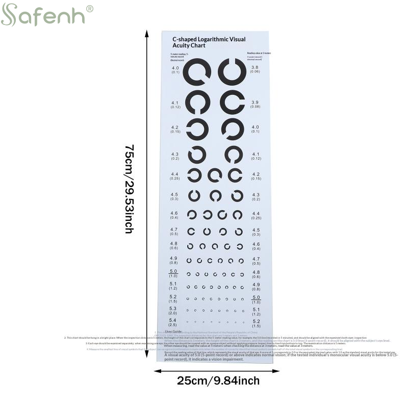 Near Vision Test Cards Vision  - Medical Supplies recension och pris