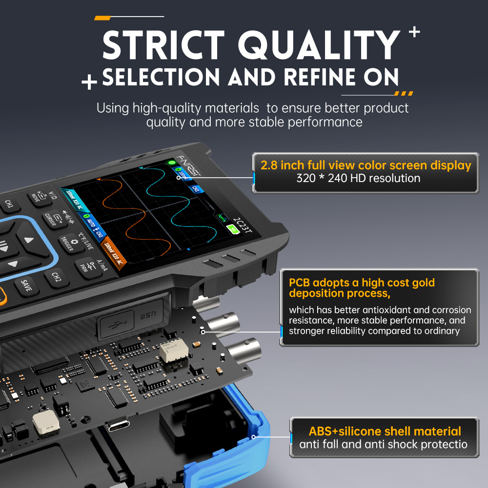 FNIRSI 2C23T Handheld Digital  - Fnirsi Digital Oscilloscope Handheld recension och pris