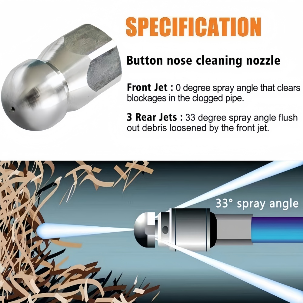 0.5~50m Sewer Cleaning Hose Hi - Vacuum Chamber Kit With Pump recension och pris
