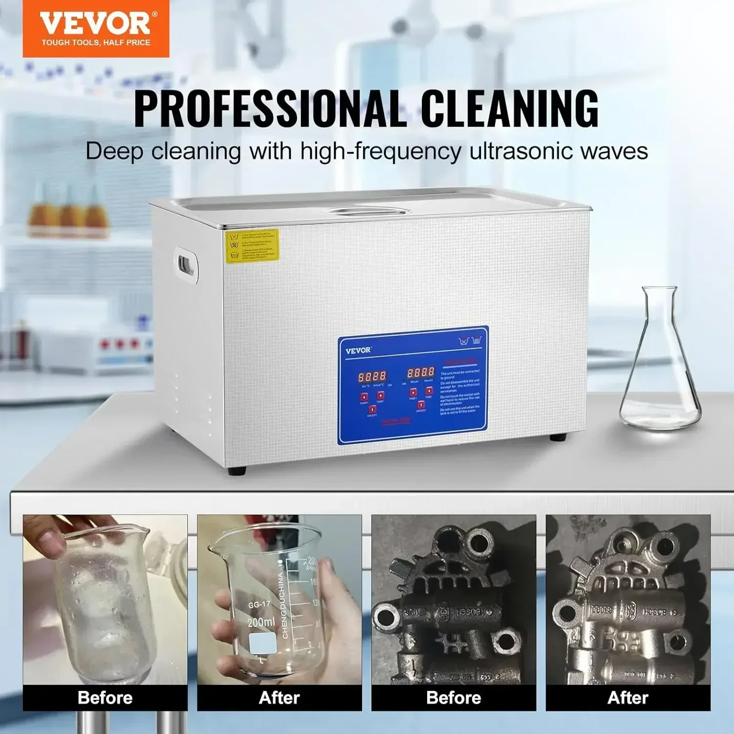 [Limited Stock!]Ultrasonic Pro - Ultrasonic Cleaner 30L Industrial recension och pris