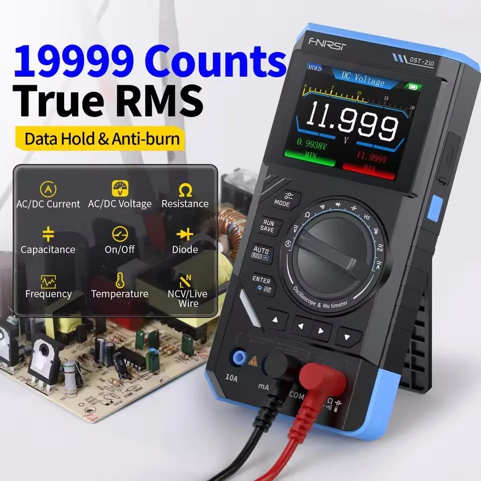 DST210 3-in-1 Digital Multimet - Fnirsi Digital Oscilloscope Handheld recension och pris